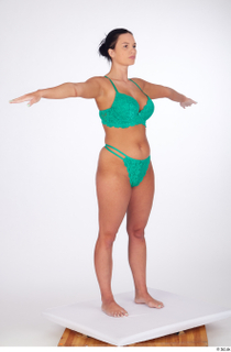 Reeta green bra green panties lingerie standing t-pose underwear 0008.jpg